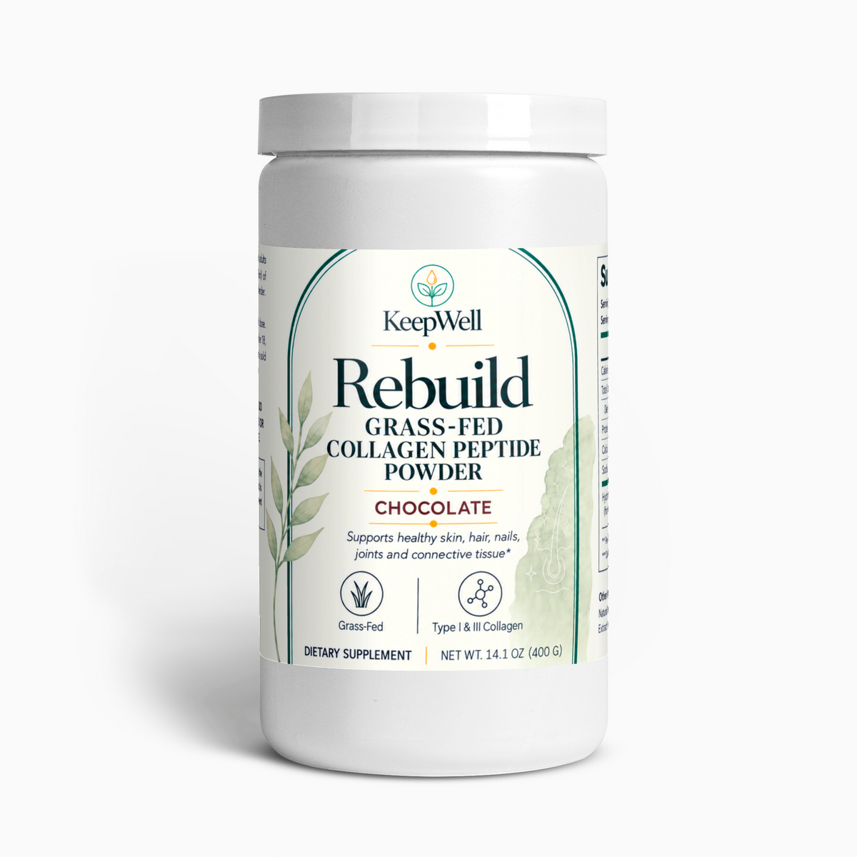 Rebuild — Grass-Fed Collagen Peptides for GLP-1 Users (Chocolate)