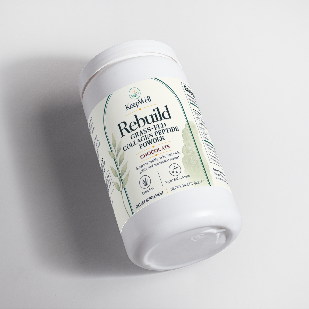 Rebuild — Grass-Fed Collagen Peptides for GLP-1 Users (Chocolate)