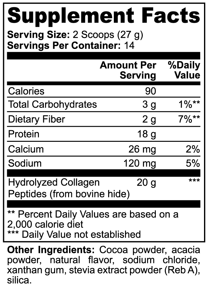Rebuild — Grass-Fed Collagen Peptides for GLP-1 Users (Chocolate)